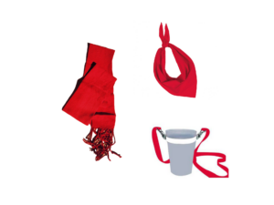 Lot "cinta ceinture feria + foulard + porte gobelet"
