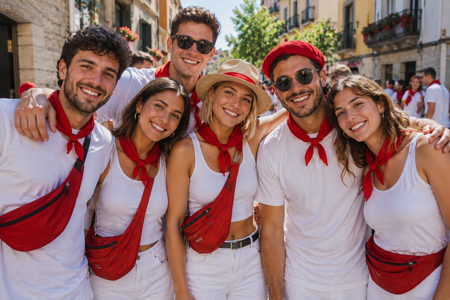 feria fête de Bayonne rouge et blanc